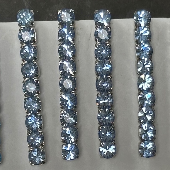 Danny Pollak Light Sapphire Swarovski Crystal Bobby Pin (#1) - approx. 2.5 in. - Picture 6 of 11